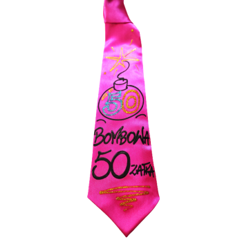 [Ks19-50] Krawat satynowy BOMBOWA 50 - latka